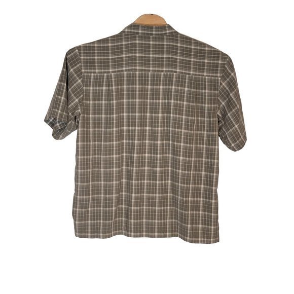 Woolrich Men's Button-Down Casual Short Sleeve Plaid Shirt Size Large - Picture 2 of 5
